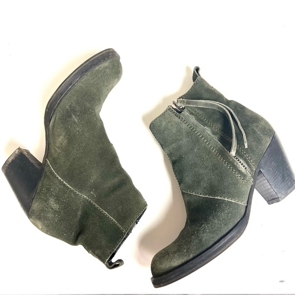 Acne Studios Pistol Suede Ecru Boot 37 Leather Women 7M Fringe Ankle Booties - Picture 4 of 9